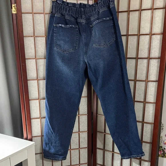 wild fable Blue Denim Jeans with Yellow Stitching Inseam 25 inches - Picture 3 of 5